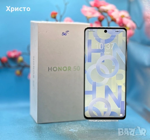 Honor 50, Dual SIM, 256GB, 8GB RAM, 5G, FROST CRYSTAL , снимка 4 - Други - 53732636