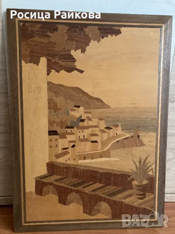 Дървена картина, снимка 2 - Антикварни и старинни предмети - 50272077