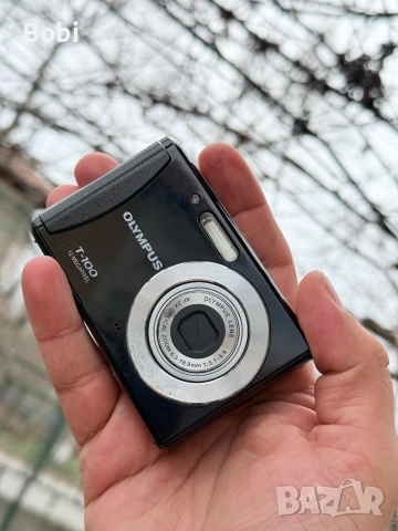 Olympus T-100 – комплект, готова за снимане, снимка 5 - Фотоапарати - 53895272