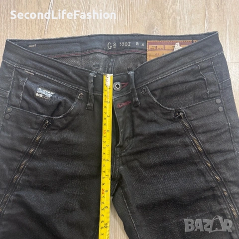 Дамски дънки с ниска талия G-Star Raw Bexter, черни тесни слим размер W27 L32, снимка 3 - Дънки - 53258838