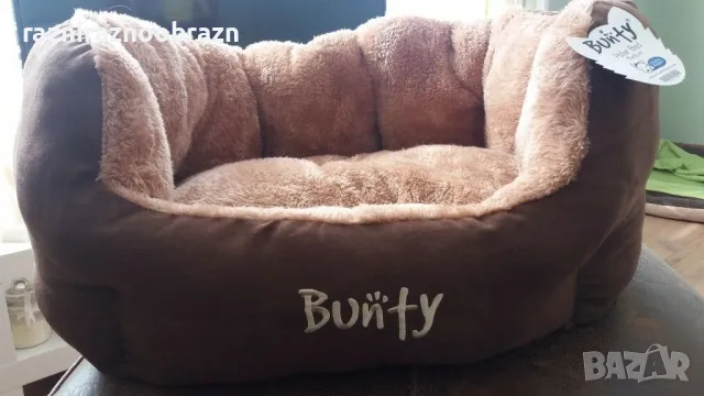 Кучешко луксозно легло с овална форма и бродирано лого Bunty, снимка 5 - За кучета - 49702439