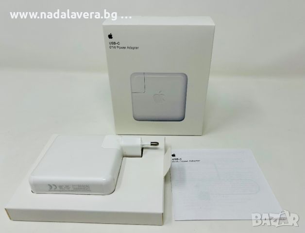  Зарядно Адаптер За Apple MacBook Air, Pro USB C 61W, снимка 4 - Кабели и адаптери - 37530195