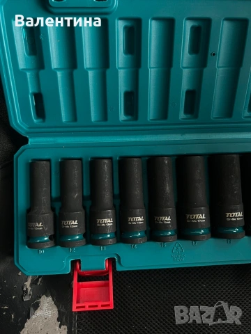 Ударни вложки Total от 10мм до 24 мм.Чисто нови, снимка 3 - Винтоверти - 53582683