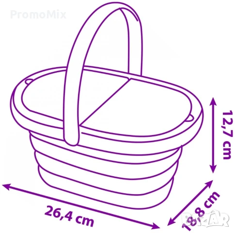 Детска кошница за пикник Smoby Ptitoo 310532 21 части Пикник кошница с чинии и чаши , снимка 6 - Други - 51342159