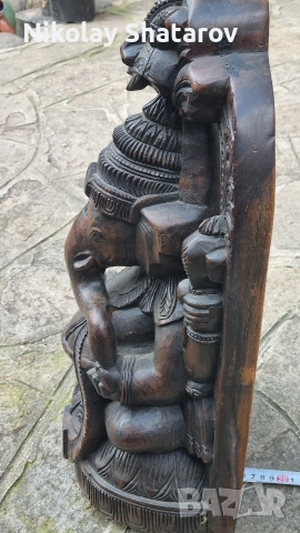 Масивна дървена скулптура , снимка 9 - Антикварни и старинни предмети - 53738866
