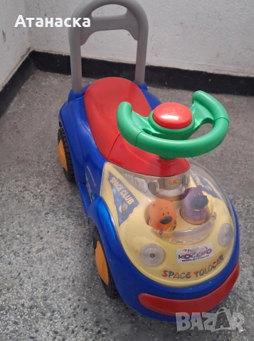 Кола за яздене и бутане Space Tolocar