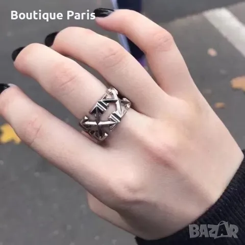 Off White оригинален пръстен, снимка 3 - Пръстени - 50103811