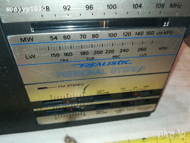REALISTIC-STEREO RADIO-ВНОС SWISS 2804250613, снимка 6 - Радиокасетофони, транзистори - 50062108