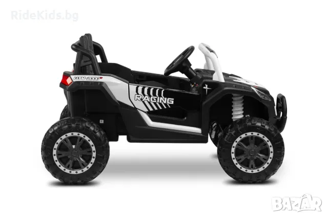 Офроуд акумулаторен автомобил AXEL – Бял, 4x4, с дистанционно и LED, снимка 5 - Детски велосипеди, триколки и коли - 49977029