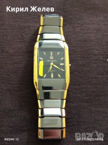 УНИСЕКС РЪЧЕН ЧАСОВНИК INGALEIS за части, ремонт, верижка 43124