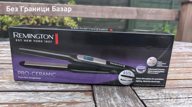 Нова Преса за коса Remington Pro Extra Slim 9 настройки ултра тънки плочи, снимка 5 - Преси за коса - 46552925