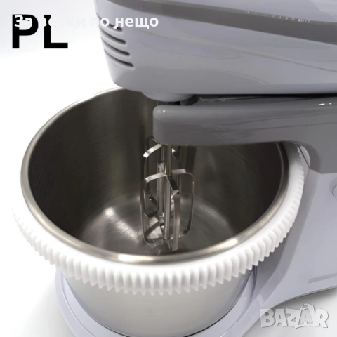 Миксер с купа Dictrolux 500W + 3 Дълбоки Емайлирани Тави Voltz (26, 28 и 30 см) Код P1962, снимка 3 - Миксери - 53926307