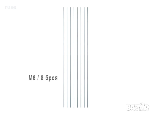 НОВИ! Прът с резба 1 метър M5/М6/М8/М10/М12, снимка 4 - Други инструменти - 50595366