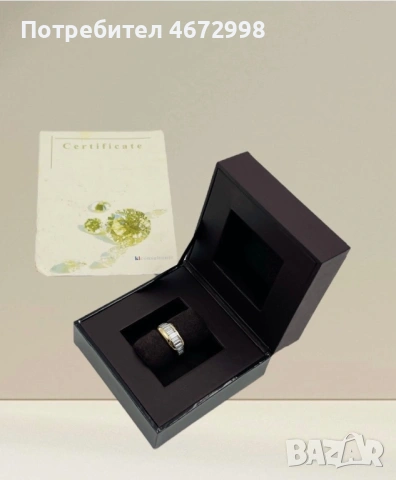 Пръстен със диаманти 2.2 к. И 18к злато, снимка 2 - Пръстени - 53266327