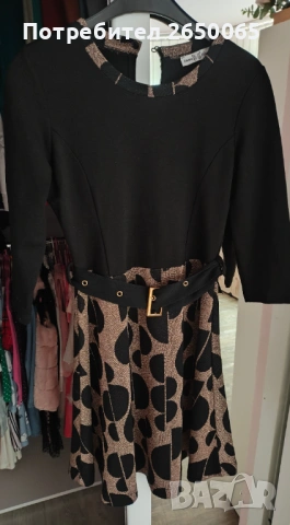 Нова орг.рокля черно със златно - S размер!