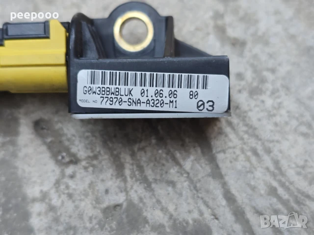 AIRBAG/SRS сензор/датчик Honda Civic VIII 2006-2011 , ОЕМ 77970-SNA-A320-M1, снимка 2 - Части - 50703878