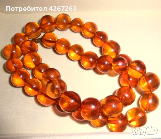Кехлибарена огърлица винтидж, снимка 3 - Антикварни и старинни предмети - 53287515