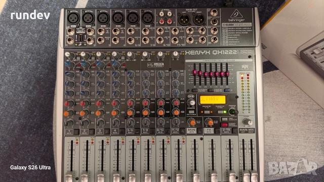 Пулт Behringer QX1222USB, снимка 2 - Ресийвъри, усилватели, смесителни пултове - 53964507