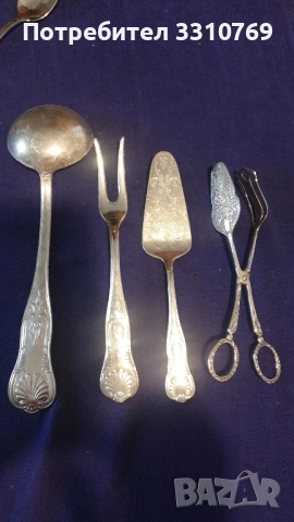 Посребрени десертни чинии и прибори за хранене и сервиране., снимка 9 - Чинии - 52661123
