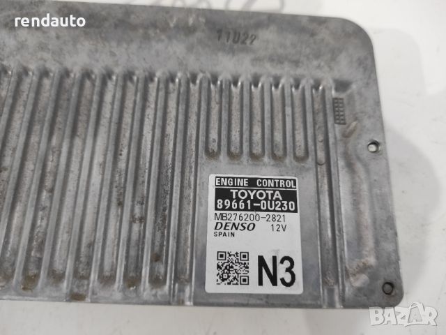 Компютър за двигател за Toyota Yaris 2011-2018 1NZ 89661-0U230, снимка 2 - Части - 45962917