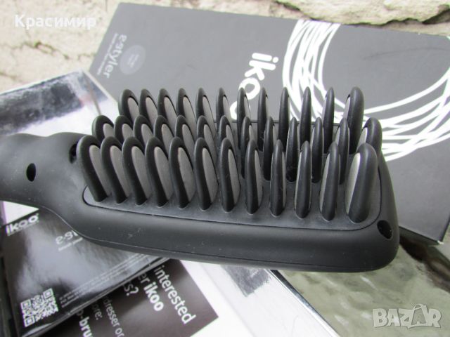 Четка за изправяне на коса ikoo E - Styler - Beluga Black, снимка 3 - Преси за коса - 45608723