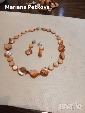 Комплект колие с обеци, снимка 3 - Бижутерийни комплекти - 52106832