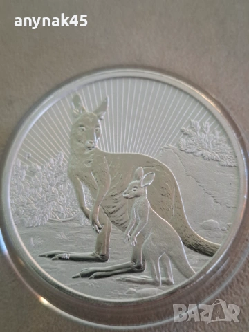 Сребро 1 oz.2023г. Австралийско кенгуру, снимка 3 - Нумизматика и бонистика - 53816986