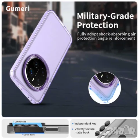 Honor Magic7 Pro 5G Противоударен Хибриден Гръб - Мат, снимка 7 - Калъфи, кейсове - 49750095