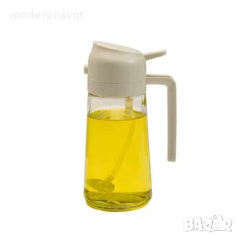 Спрей бутилка двойно пръскане и наливане олио оцет 470 мл, снимка 4 - Други стоки за дома - 51523304