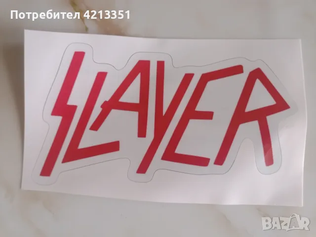 Стикер SLAYER, снимка 6 - Други - 47159805