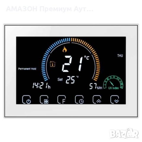 BHT-8000 GCLW WIFI термостат с двоен сензор за отопление на газов Котел/бойлер NTC3950/10К, снимка 1 - Бойлери - 46772912