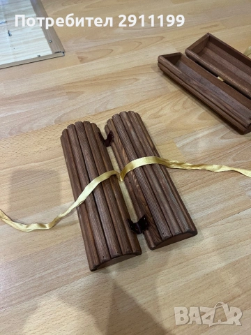 Дървена кутия, цилиндър 2 бр., снимка 3 - Други - 53784962