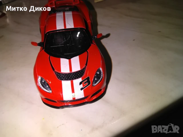 2012 Lotus Exige S Toy Car Kinsmart 1/32 колекционерска количка, снимка 6 - Колекции - 50517950