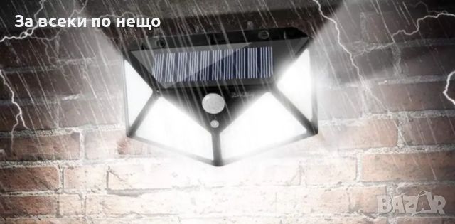 LED соларна лампа за външно осветление със сензор за движение, снимка 7 - Соларни лампи - 46680335