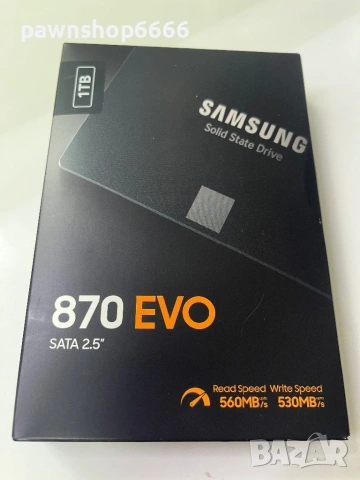 SSD Samsung 2.5  870 EVO 1TB, снимка 2 - Твърди дискове - 54074380
