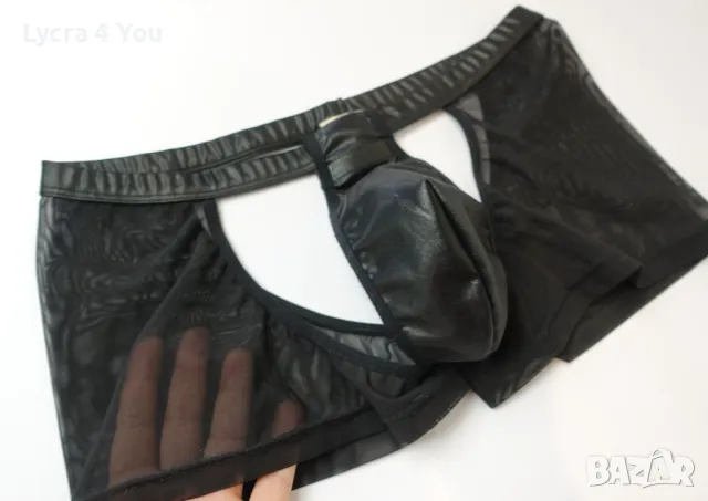 L/XL мъжки секси разкриващи боксерки, снимка 4 - Бельо - 50182196