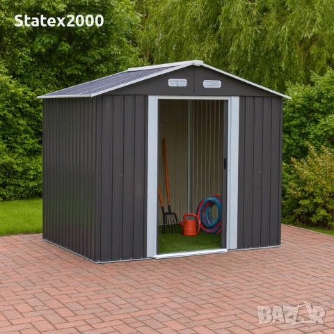 Градинска Барака ,стоманена,цвят антрацит, снимка 17 - Други - 46382410