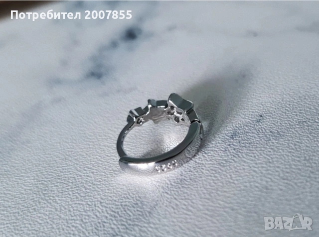 Уникални сребърни обици с кристали , снимка 5 - Обеци - 53790650