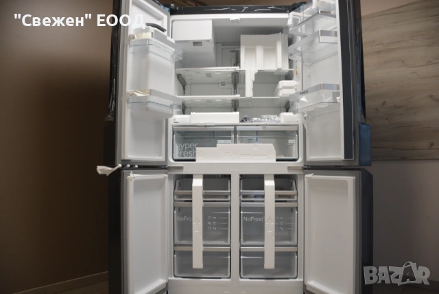 Голям хладилник Side by Side FrenchDoor Siemens KF96DPXEA iQ700, ледогенератор, Total Nofrost, снимка 2 - Хладилници - 53335287