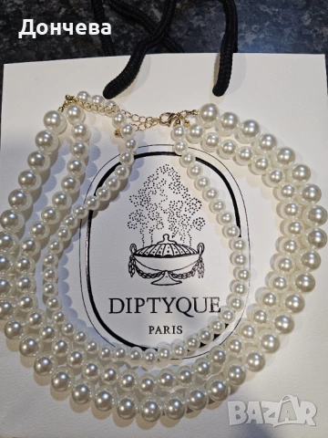 Красиво перлено колие, снимка 2 - Колиета, медальони, синджири - 53809432