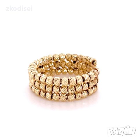Златен дамски пръстен 4,49гр. размер:51 14кр. проба:585 модел:23690-3, снимка 2 - Пръстени - 45735593
