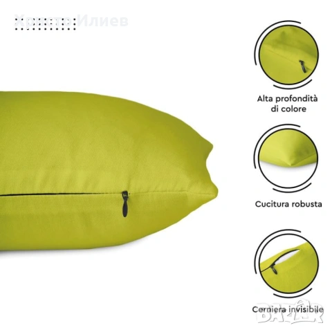 Декоративни калъфки за възглавници 2бр зелени 45 х 45см, снимка 3 - Декорация за дома - 53333723