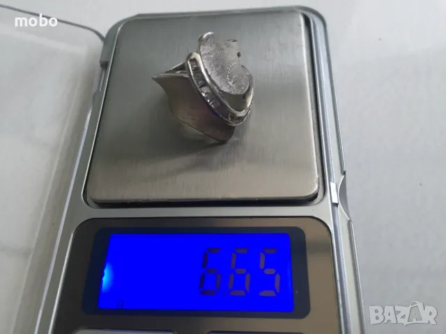 Красив нов сребърен пръстен с циркон , общо тегло 6.65г ,проба 925. , снимка 2 - Пръстени - 49674969