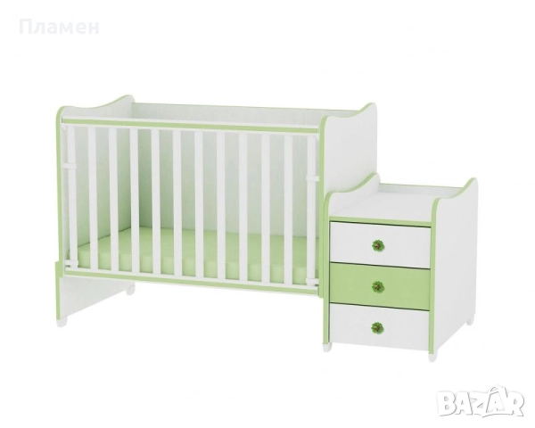 Легло и кошара в едно гардероб и бюро и матраци трансформиращи Lorelli, снимка 11 - Спални и легла - 52185600