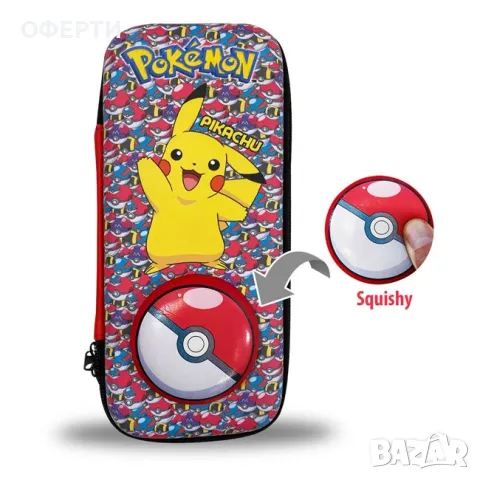 Несесер Pokemon Red Box с Squishy Pokeball 25x11x3.5cm арт No229295, снимка 1 - Раници - 46920713