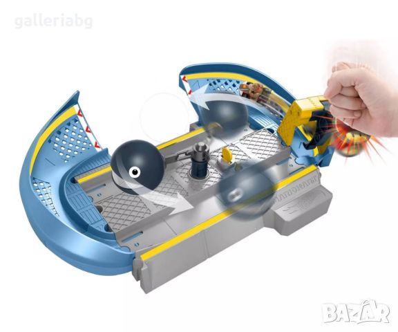 Hot Wheels - Супер Марио колички, комплект писта с количка, Chain Chomp Track Set, снимка 4 - Коли, камиони, мотори, писти - 45149991