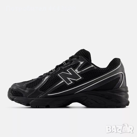 Мъжки маратонки New Balance 740v2 Black Grey Silver, снимка 2 - Маратонки - 52336202