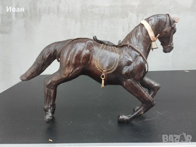 Статуетка Кожена камила / Кожена фигурка Кон , снимка 6 - Други ценни предмети - 51335706