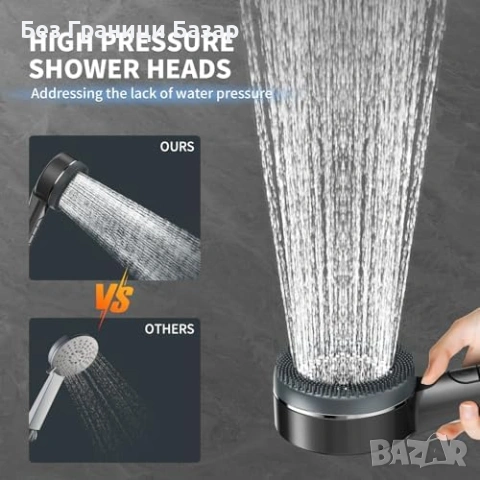 Нова глава Душ слушалка с филтър 4 режима високо налягане 1.5м маркуч, снимка 6 - Други стоки за дома - 53915022