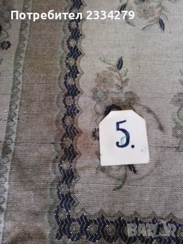 Стара плюшена коверта, покривка за маса и легло. , снимка 4 - Антикварни и старинни предмети - 51943017